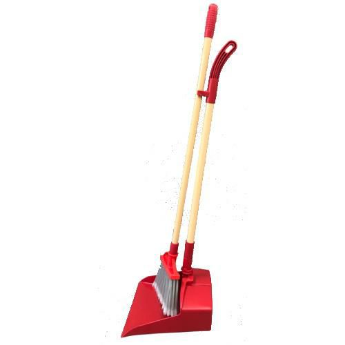 TRUSCO 多機能ほうきチリトリセット レッド