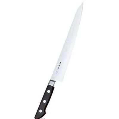 堺孝行作(日本鋼・ツバ付) 筋引 21cm