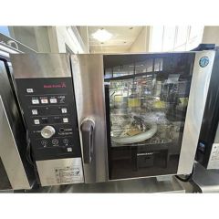 業務用中古タニコー製スチームコンベクションオーブン（電気式単相200V）作業台付 enron_lf16-sb02