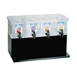 TKG シロップディスペンサー 4連 M [FSL-04 2-0647-0201] 幅550×奥行200×高さ370