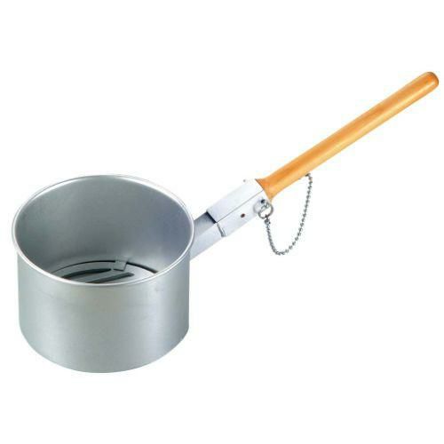 鉄鋳物目皿付 ジャンボ火起し(木柄差込式) 特大