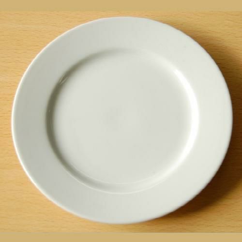 TB 白 リム皿 6.5吋/20入