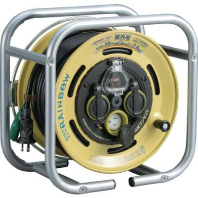 ハタヤ 段積みリールケーブルタイプ 漏電遮断器付 接地付温度センサー付/DSBE30KC
