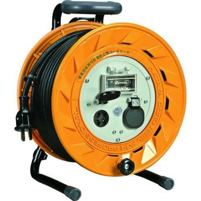 ハタヤ BR型 三相200V型ブレーカーリール 30m アース付 20A/BR302M