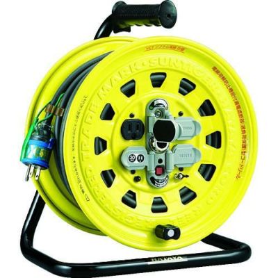 ハタヤ サンタイガーリール 単相100V型30m 温度センサー・アースチェック付/TBG301KGX