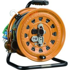ハタヤ 逆配電型コードリール マルチテモートリール単相100Vアース付27＋6m/TGM130K