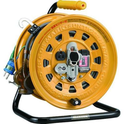 ハタヤ 逆配電型ブレーカーリール マルチテモートリール 単相100Vアース付 27＋6m/GBM130K