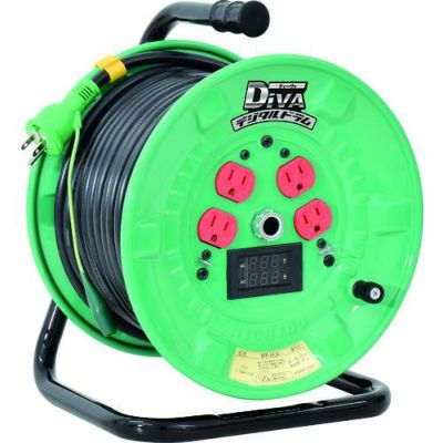 日動 電工ドラム デジタルドラム 標準型 電圧電流メーター付 過負荷漏電保護兼用 30m/NPDMEK34