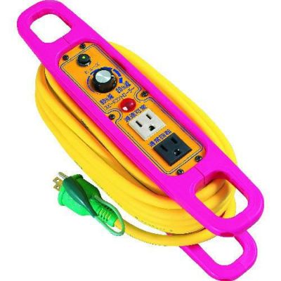 日動 スピードコントローラー100V ハンドリールタイプ屋内型 10m アース付 サーキットブレーカ付/SHE102