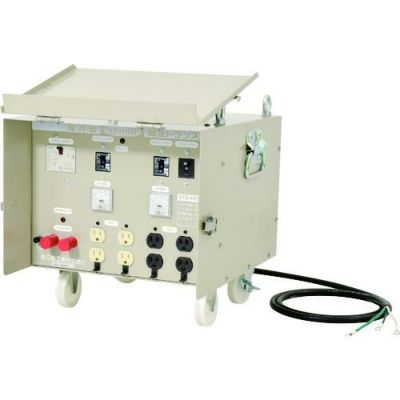日動 屋外型降圧トランス 過負荷漏電保護兼用ブレーカー付 5KVA/STBEK5KW