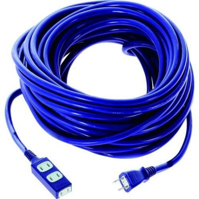TRUSCO ソフトタイププラグ 3個口タップ型 20m バイオレット/TRIS15203VI