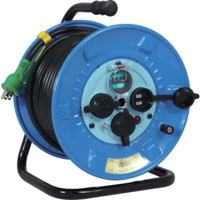 日動 電工ドラム 防雨防塵型100Vドラム アース付 漏電遮断器付 30m NPW-EB33/NPWEB33