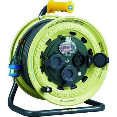 ハタヤ 屋外用 サンタイガーレインボーリール 単相100V 30m アース・ブレーカー付/BX301K