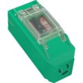 日動 プラグインポッキンブレーカ 過負荷漏電保護兼用（15A/15mA感度） 抜止コンセント付/PIPBEKN