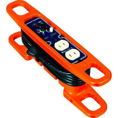 日動 ハンドリール 電流コントロールリール 100V 2芯×3m 黒/HRC032