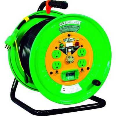 日動 金属センサードラム 100V 漏電保護専用ブレーカー付 30m/KSEB34