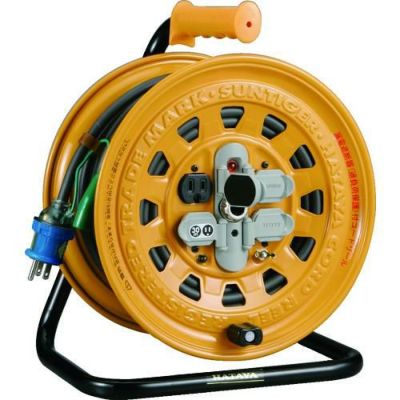 ハタヤ サンタイガーリール 単相100V 20m アース・ブレーカー付/BG201KX