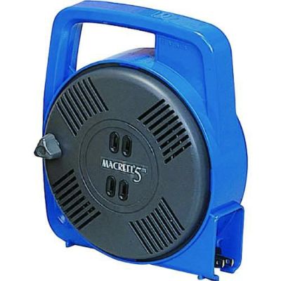 ハタヤ マックリール 単相100V 5m 手動巻 ブルー/MS5B
