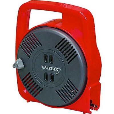 ハタヤ マックリール 単相100V 5m 手動巻 レッド/MS5R