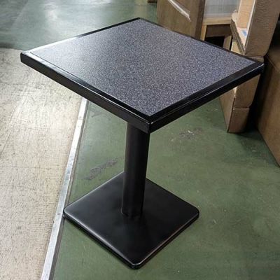 スナックテーブル　一点の価格！！ 中古】スナックテーブル 黒 大理石風天板 幅500×奥行500×高さ630