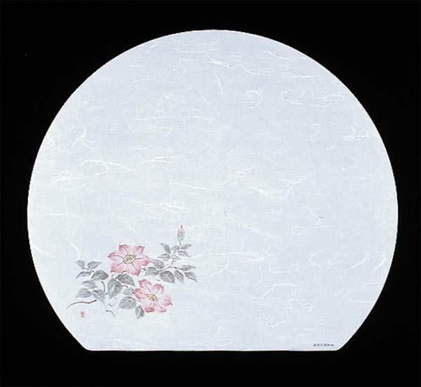 尺三 半月 懐石まっと 抗菌遠赤和紙(100枚入) WH-12 鉄仙 6月から7月