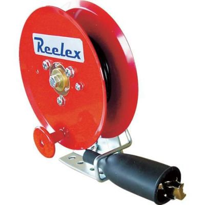 Reelex 手動巻アースリール 0.75SQ×10m 50Aアースクリップ付/ER410M