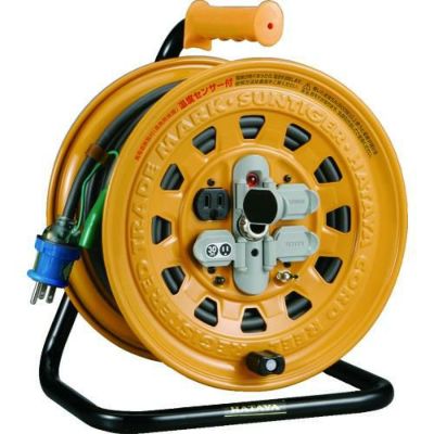 ハタヤ 温度センサー付コードリール 単相100V 30mアース付・ブレーカー付/BG301KXS