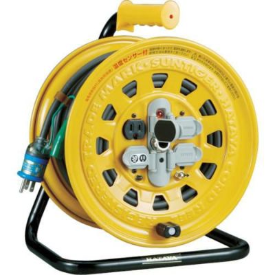 ハタヤ 温度センサー付コードリール 単相100V 30m ブレーカー付/BG30S