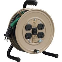 ハタヤ 温度センサー付コードリール単相100V10M アース付/JS101KS