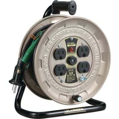 ハタヤ 温度センサー付コードリール単相100V10M アース付/JT3101KS