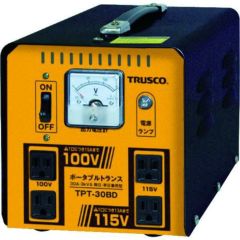 TRUSCO ポータブルトランス 30A 3kVA 降圧・昇圧兼用型/TPT30BD