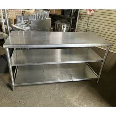 【中古】厨房用作業台小　スチール製　スキマ用　小型　店舗用品　業務用品　飲食店 中古】厨房用作業台小 スチール製 スキマ用 小型 店舗用品 業務