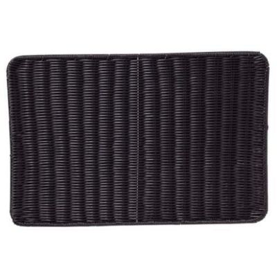 樹脂バスケットシリーズ［プリート］ すのこ DS113 56型 ブラック 【同梱グループA】