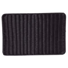 樹脂バスケットシリーズ［プリート］ すのこ DS113 56型 ブラック 【同梱グループA】