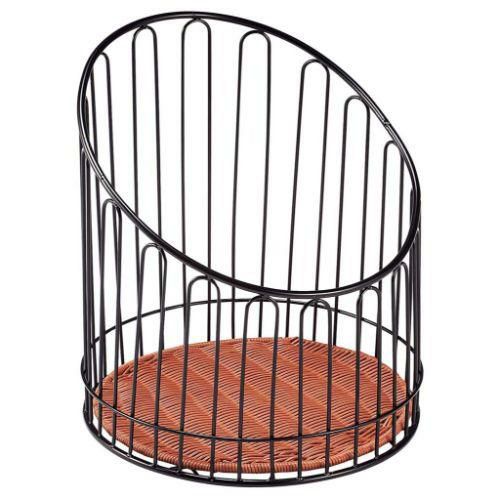 樹脂バスケットシリーズ[プリート] バゲットスタンド 丸 DS508 高 ブラウン 【送料無料】