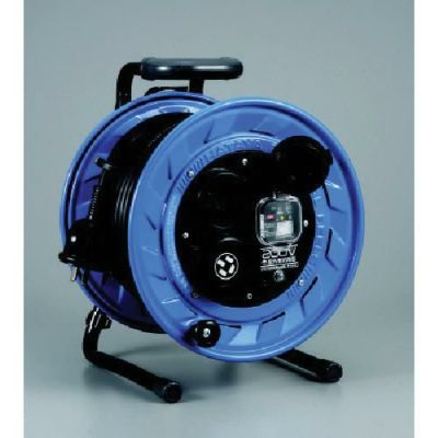 ハタヤ 三相200V型屋外用コードリール 30m アース・ブレーカー付/BFS302M