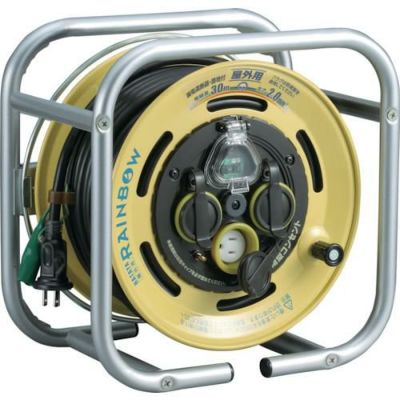 ハタヤ 段積みリールケーブルタイプ 漏電遮断器付 接地付/DBE30K