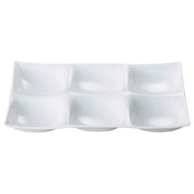 皿 【コワケ 6ツ仕切皿】 幅257mm×奥行170mm×高さ26mm【グループB】【プロ用】