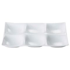 皿 【コワケ 6ツ仕切皿】 幅257mm×奥行170mm×高さ26mm【グループB】【プロ用】