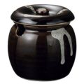 かめ 【天目白流し 口切ミニカメ】 高さ70mm×(手付・はみ出し部分含む)サイズ:70・身の外形直径:60【グループB】【プロ用】