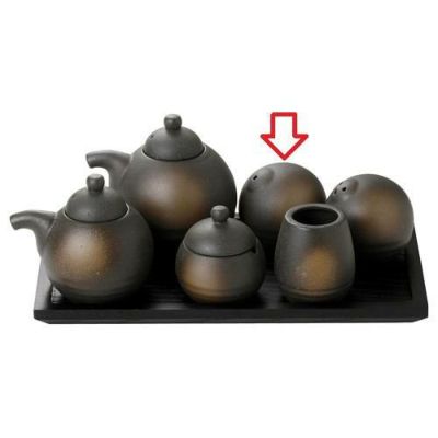 塩入 【黒備前 塩入(1穴)】 高さ54mm×直径:58【グループB】【プロ用】