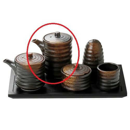 ソース入 【焼締 ソース入】 高さ97mm×(手付・はみ出し部分含む)サイズ:88・直径:63【グループB】【プロ用】