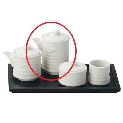 ソース入 【粉引 ソース入】 高さ100mm×(手付・はみ出し部分含む)サイズ:85・直径:62【グループB】【プロ用】