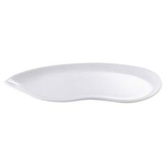 プレート 【白磁そら豆 30cmプレート】 幅302mm×奥行140mm×高さ25mm【グループB】【プロ用】
