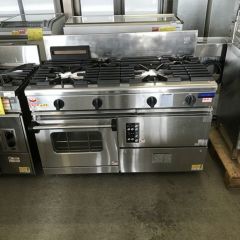 業務用/新品】【マルゼン】ガスレンジ 5口 コンベクションオーブン RGR