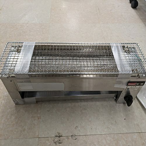 未使用　秋元ステンレス工業 ガス用焼鳥コンロ GB-LL W600XD150メH170mmプロパンガス LP 