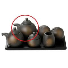 汁次 【黒備前 汁次(大)】 高さ92mm×(手付・はみ出し部分含む)サイズ:96・直径:80【グループB】【プロ用】