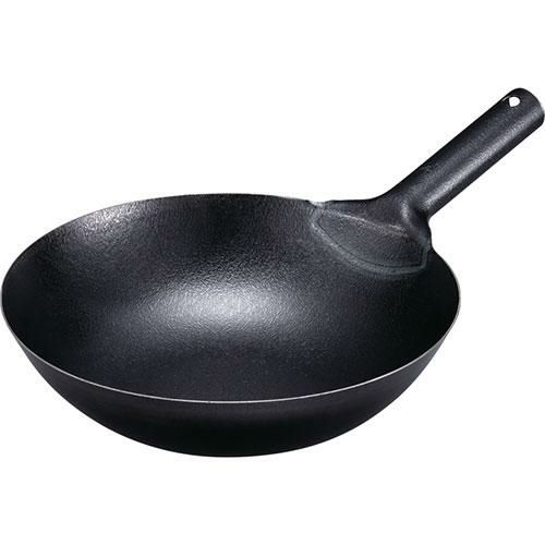 神田鉄鍋/鉄ファイバーライン北京鍋30cm