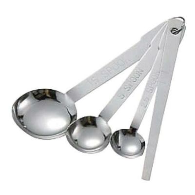 18-0計量スプーン 3本組(ヘラ付)