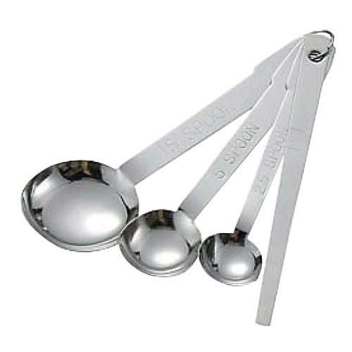 18-0計量スプーン 3本組(ヘラ付)